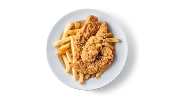 Chicken tenders with fries 