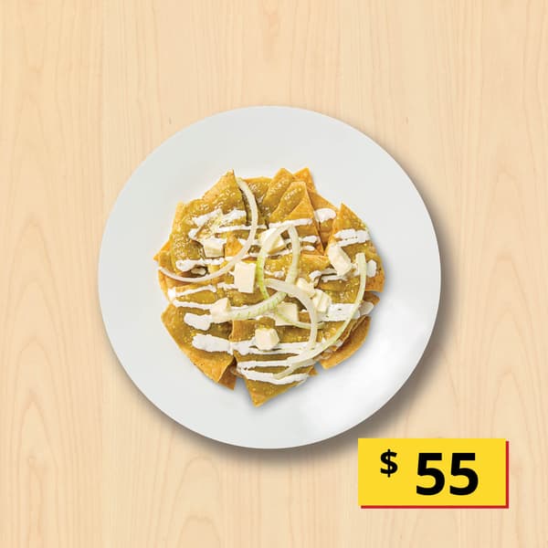 Chilaquiles sencillos grandes

$55

Servidos con salsa verde o roja