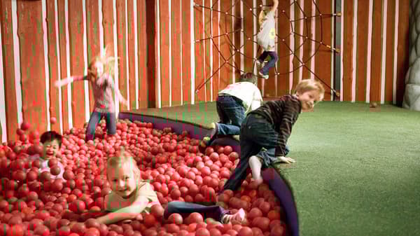 Children playing in Småland 