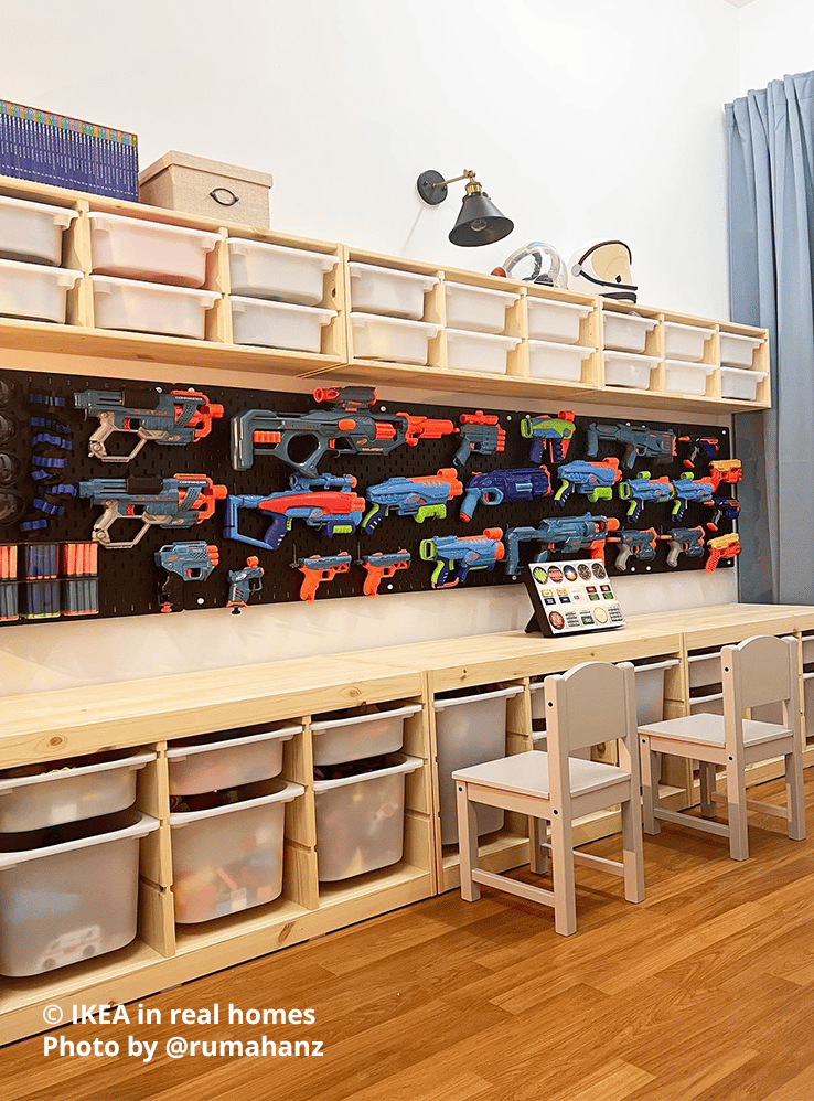 Children's room setting. IKEA in real homes Photo by @rumahanz