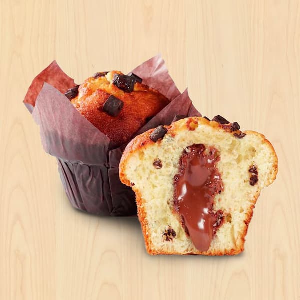 chocolate hazlenut muffin