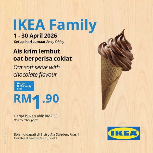 Chocolate oat soft serve RM1.90