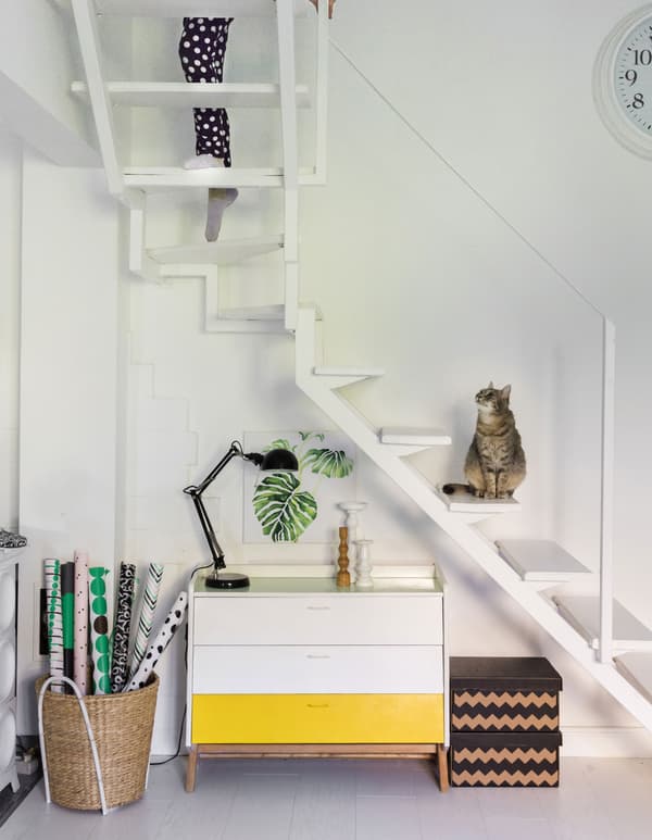 Choisis des petits rangements pour les coins difficiles.