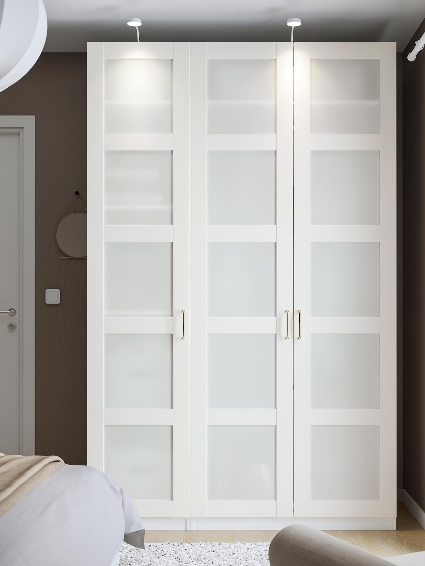 Choose sliding or hinged doors