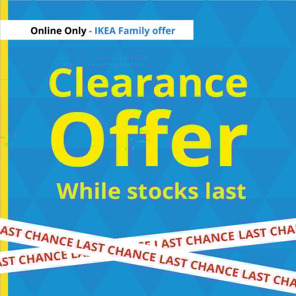 Clearance offer
