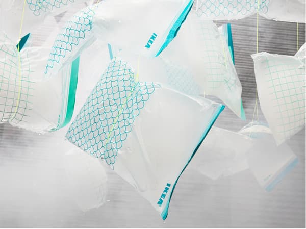 Close-up of ISTAD bags.