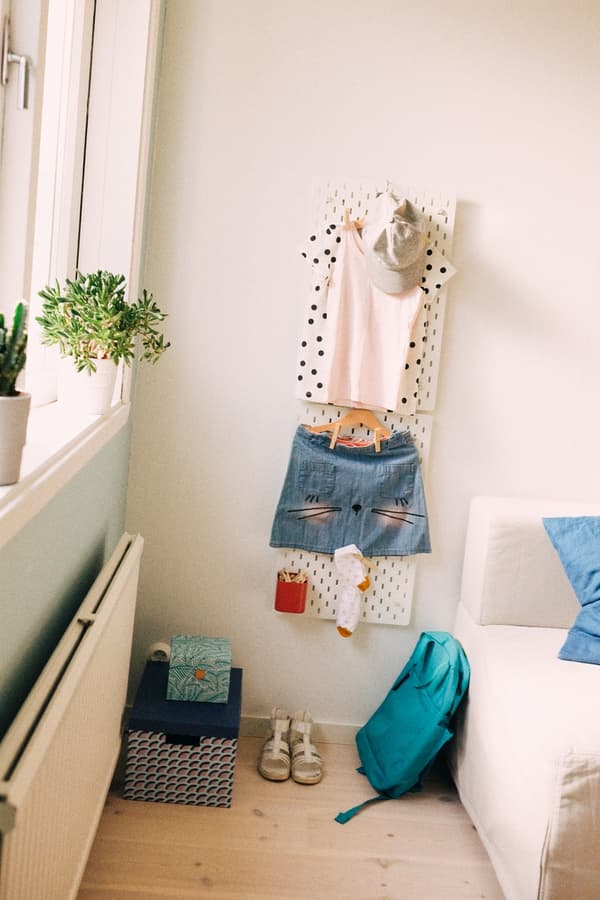 Clothes and accessories ready for the next day
