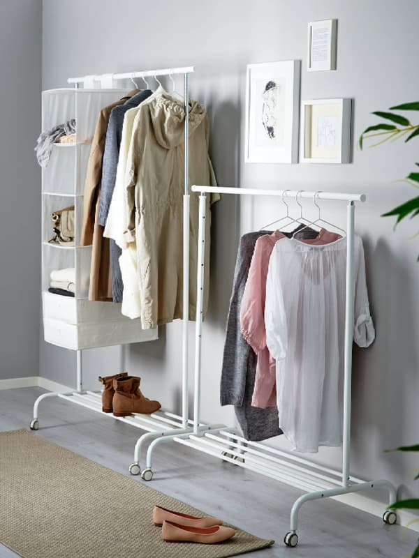 Clothes rack, white