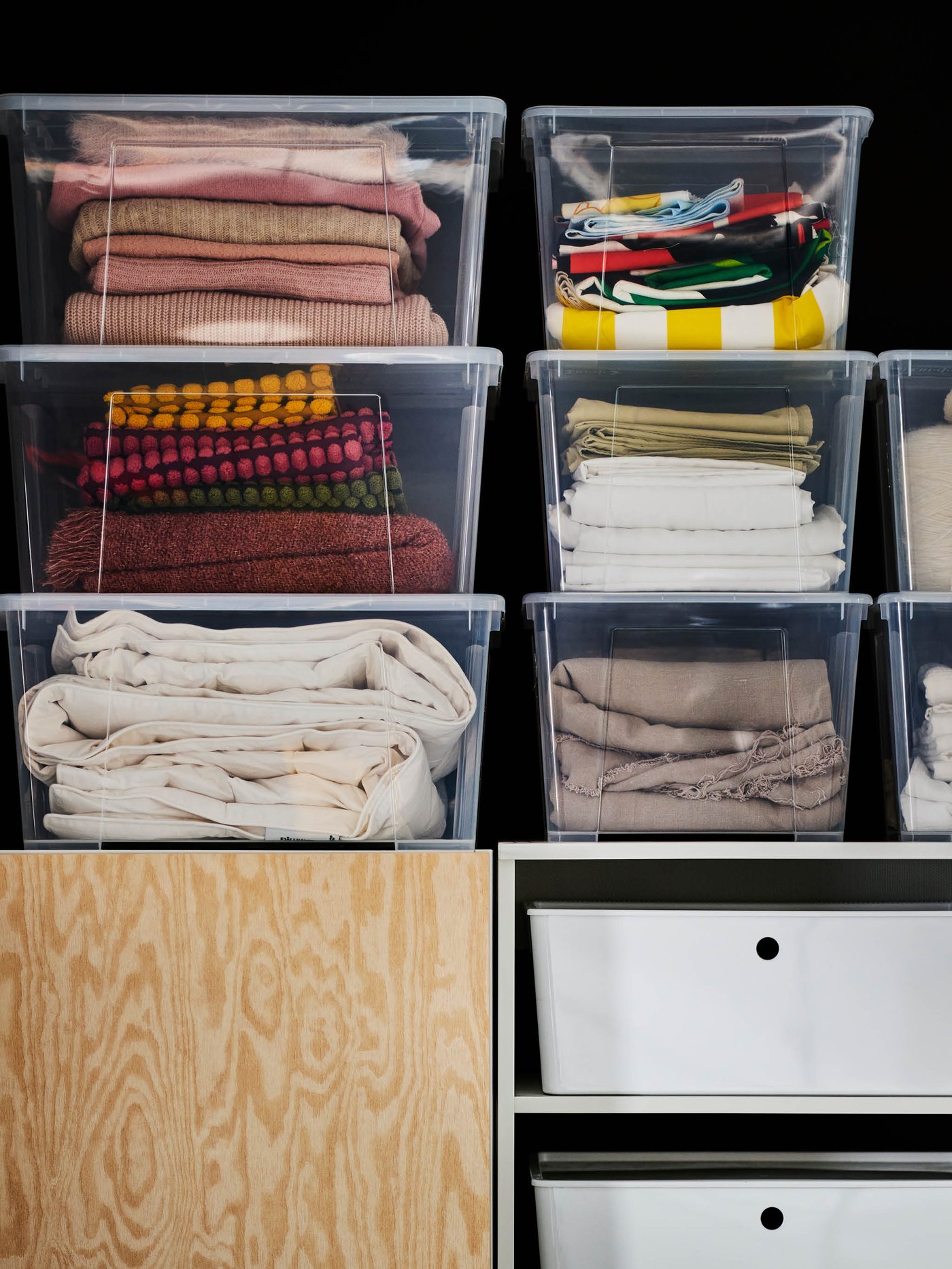 Clothes storage containers