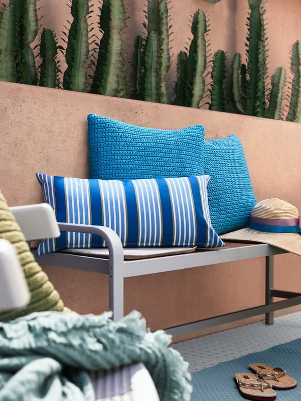 coixins d'exterior per decorar terrasses i jardins