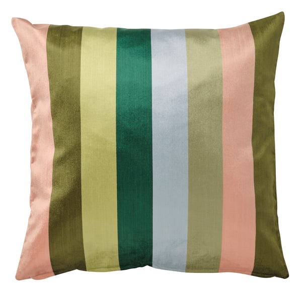 cojin de rayas de colores