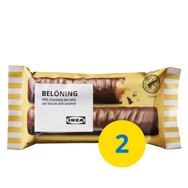 Čokoládová tyčinka s karamelem BELÖNING.