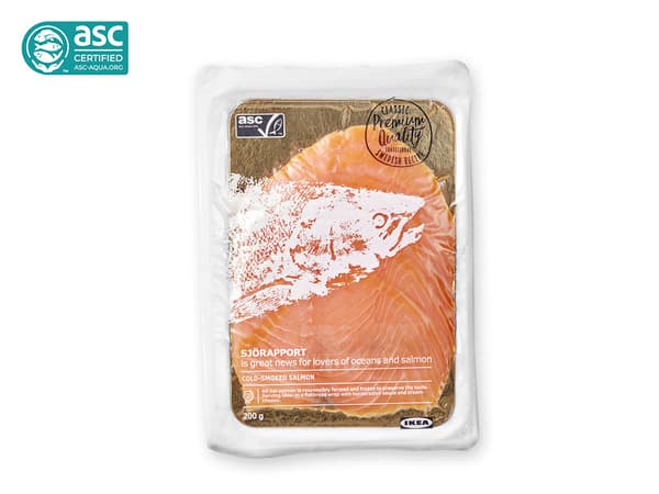 Cold Smoked Salmon Frozen 
200g, ASC