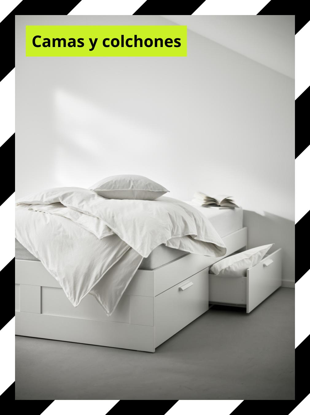 Colección de camas y colchones IKEA para diferentes necesidades de descanso