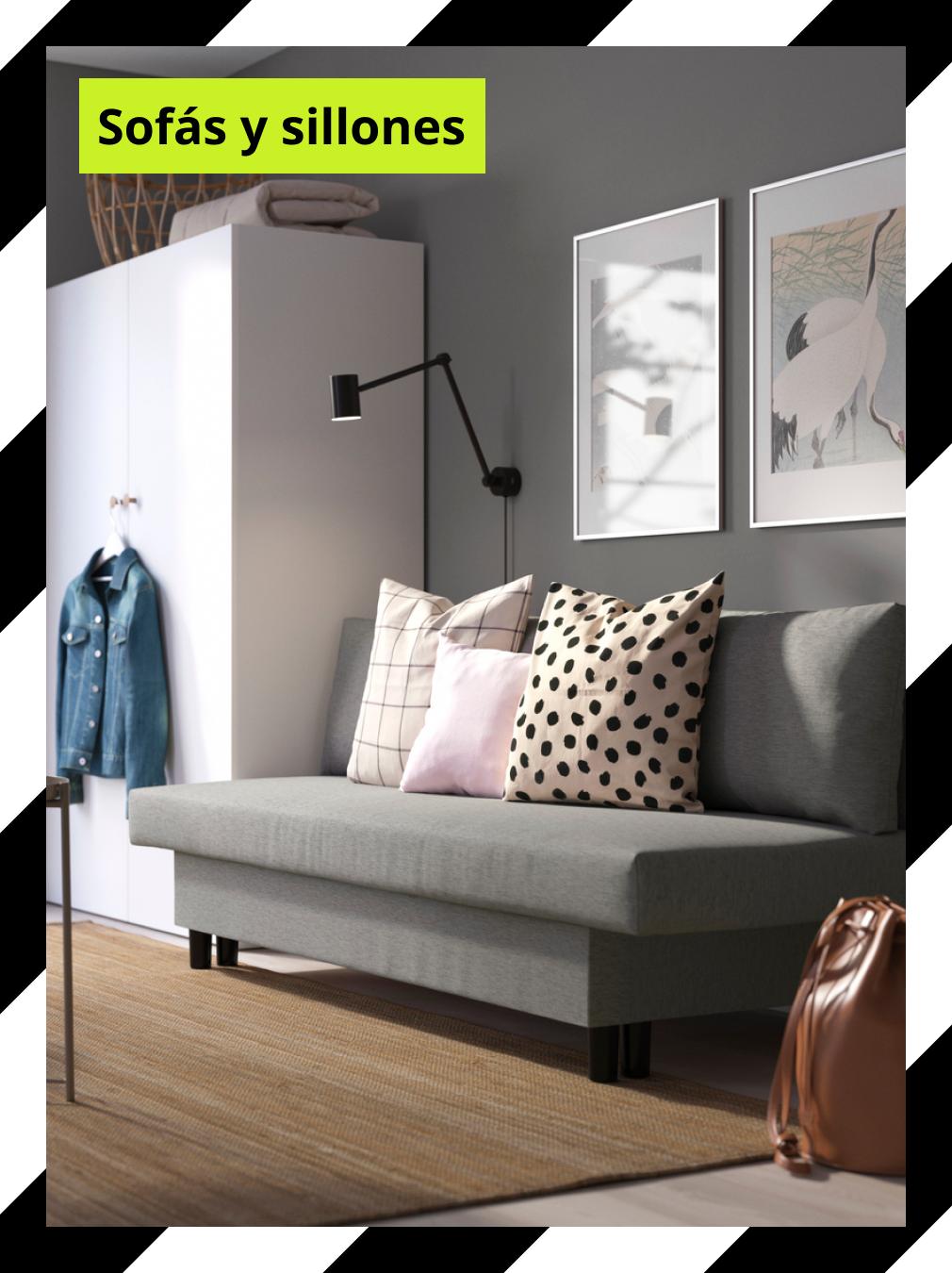 Colección de sofás y sillones IKEA en distintos estilos y tamaños
