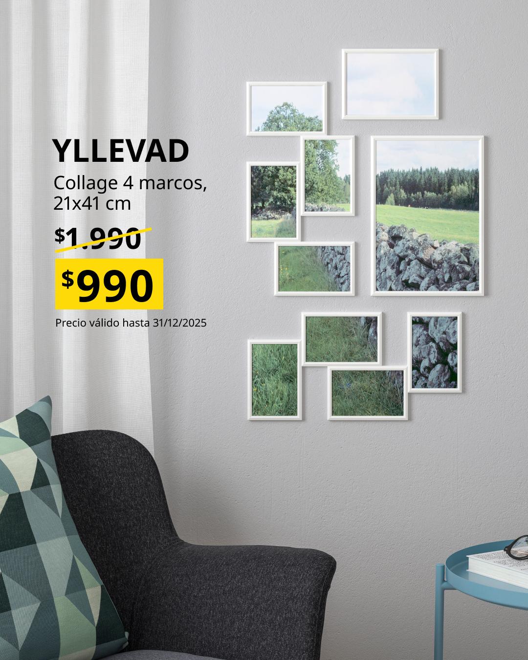 Collage de cuatro marcos blancos YLLEVAD a precio especial