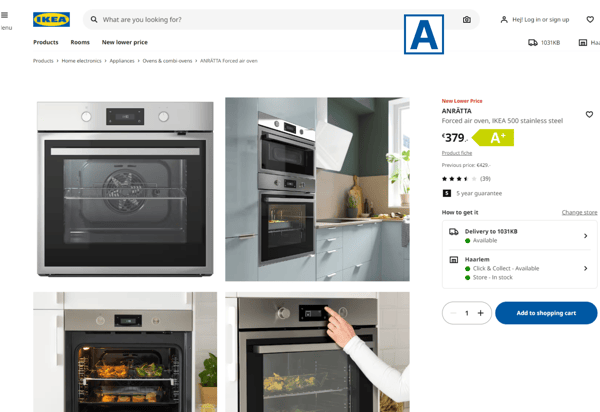 Collage of oven pictures 