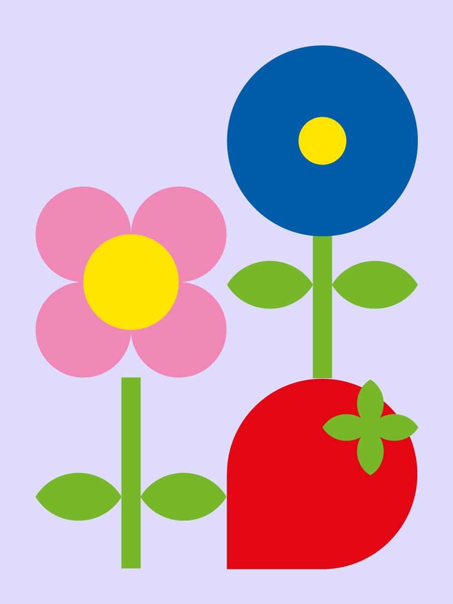 Colourful floral designs