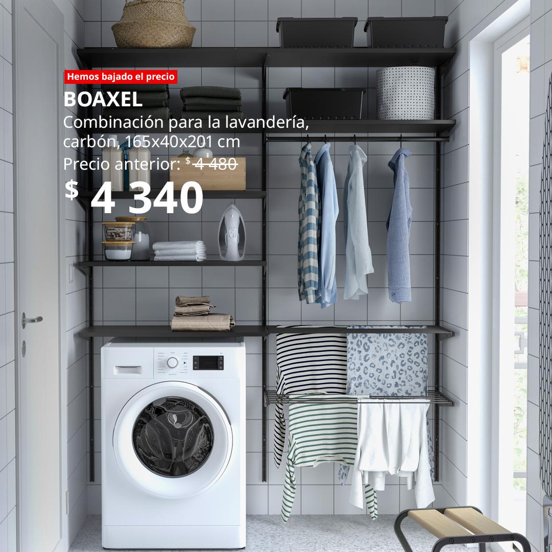 Combinación de lavandería BOAXEL en color antracita.