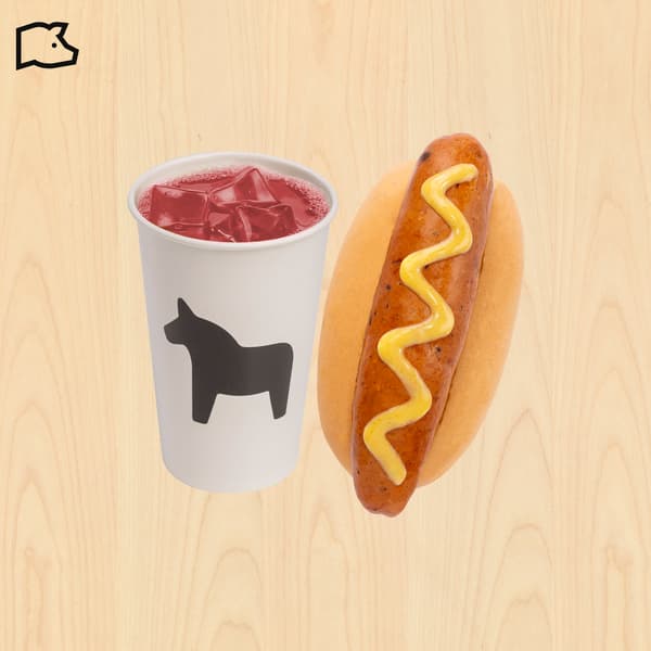Combo 4
Cheesy pork sausage + drink
₱129