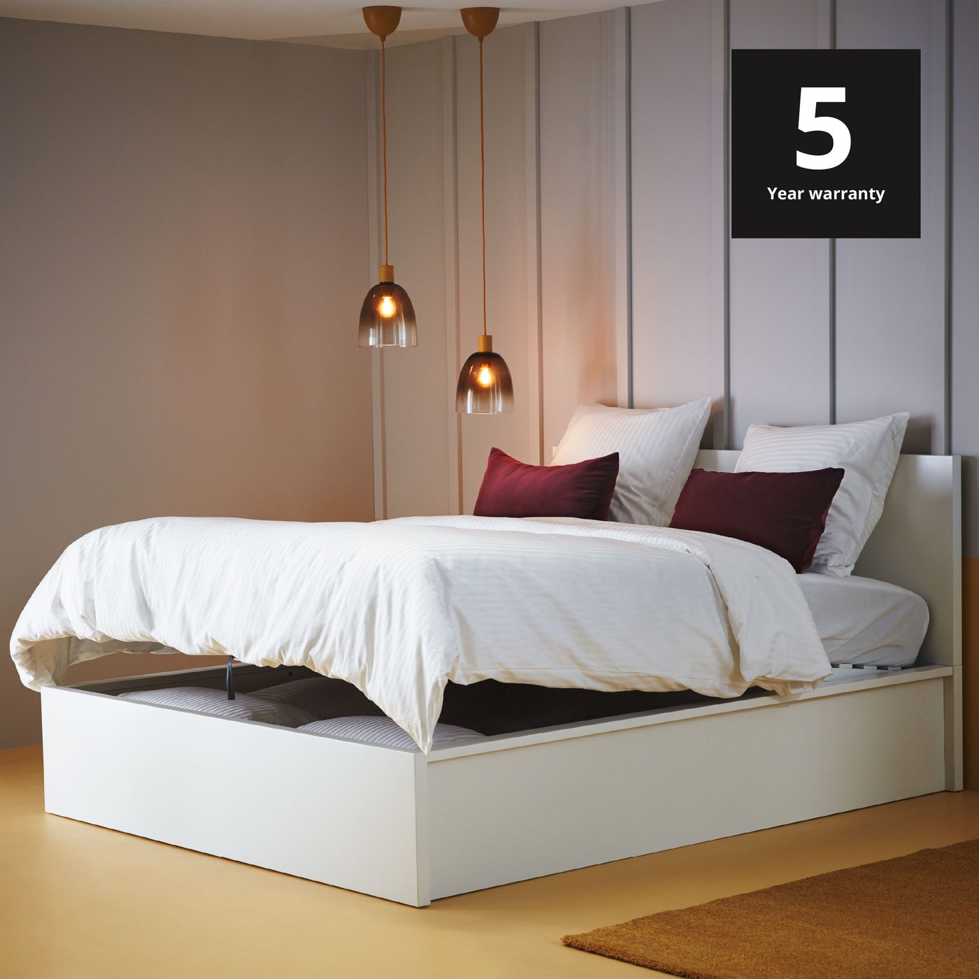 Comfortable beds, with a 5-year warranty