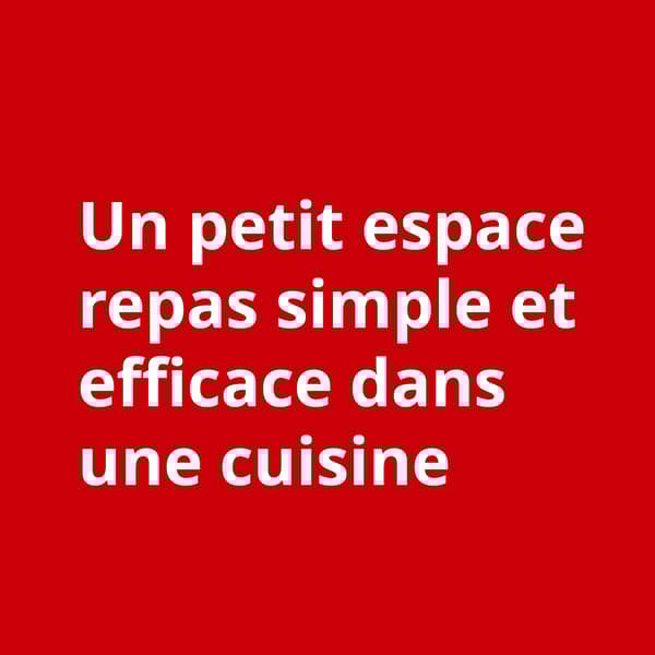 Communication avantage d'une salle à manger complète pour moins de 2500 €.