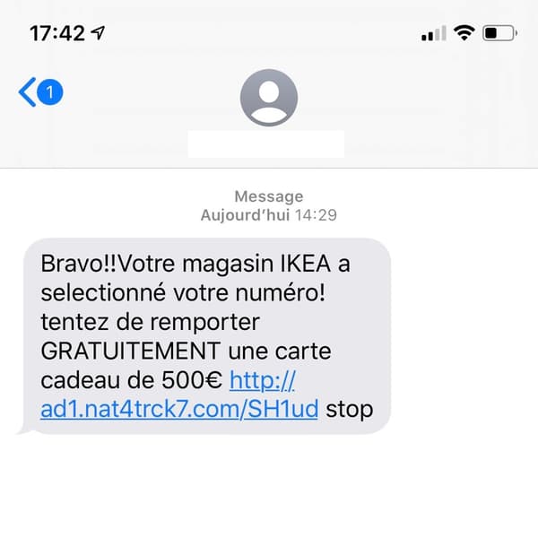 Communication-frauduleuse-votre numéro-sélectionné