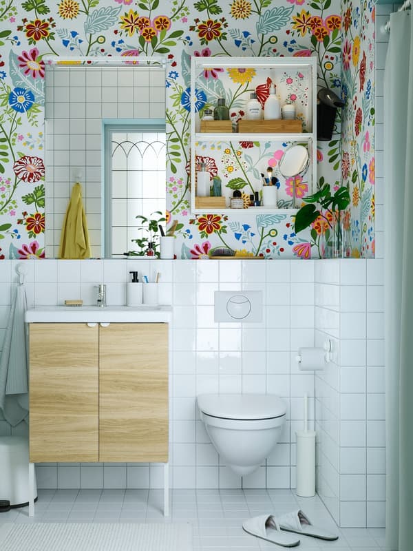 como distribuír o espazo dun baño pequeno