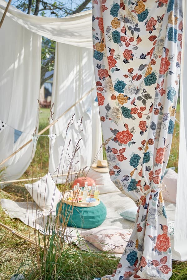 cómo montar una carpa con telas