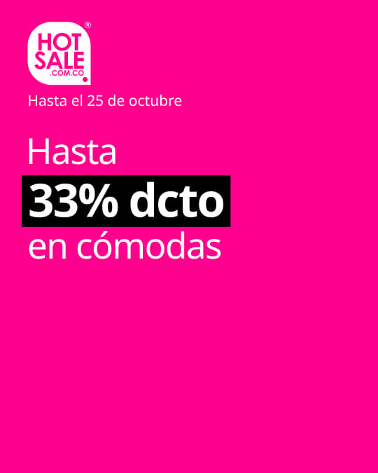 Cómodas con hasta 33% dcto en Hot Sale.