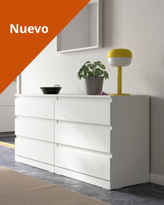 Cómodas y cajoneras nuevas IKEA para organizar ropa, accesorios y objetos del hogar con estilo funcional y almacenamiento práctico.