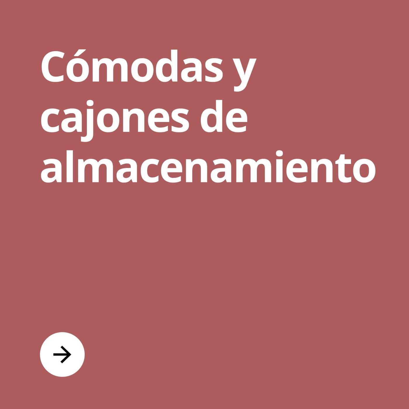 Comodas y cajones de almacenamiento