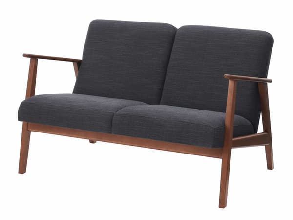 Compact two-seat sofa