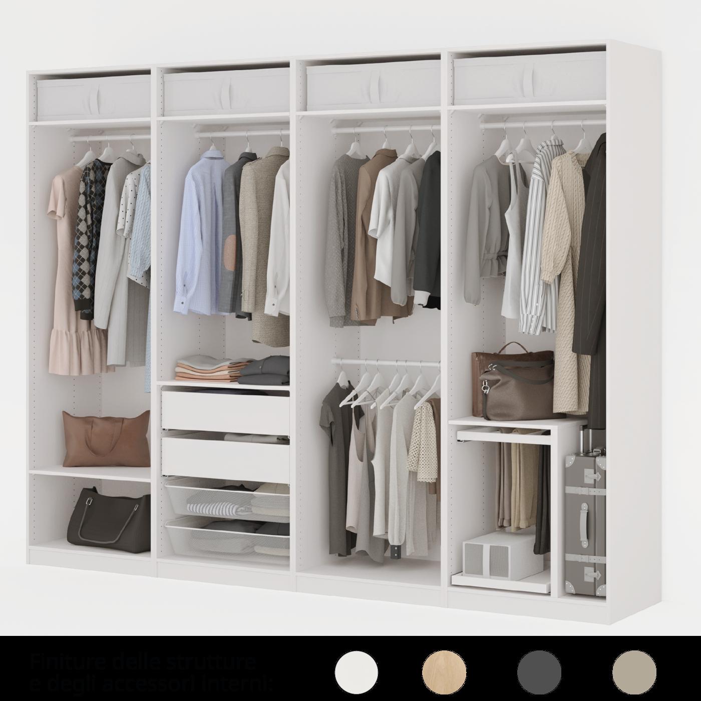 Composizione PAX bianca senza ante.