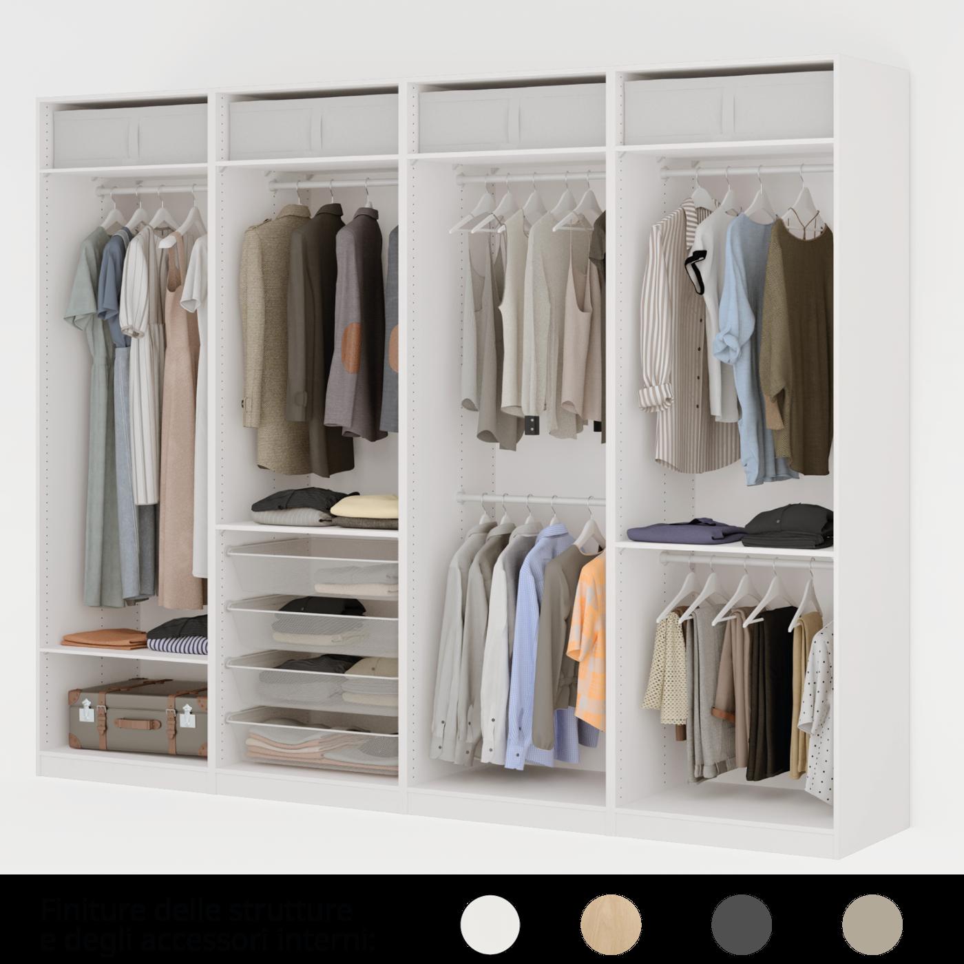 Composizione PAX bianca senza ante.