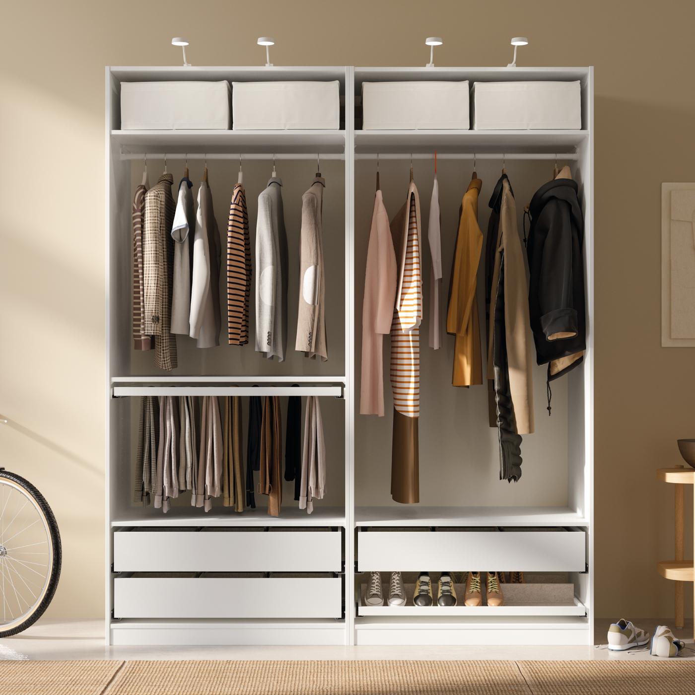 Composizione PAX bianca senza ante.