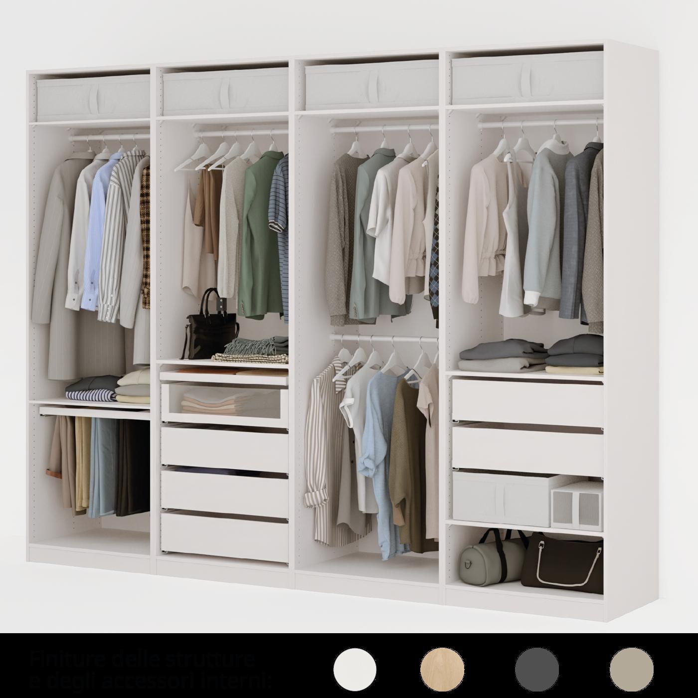 Composizione PAX bianca senza ante.