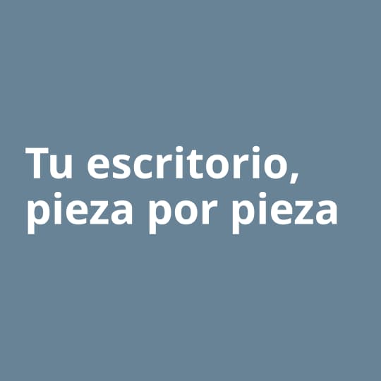 Con IKEA puedes diseñar tu escritorio, pieza por pieza.