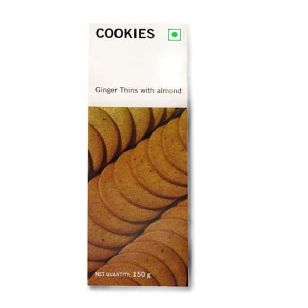 Cookies Ginger Thins with Almonds