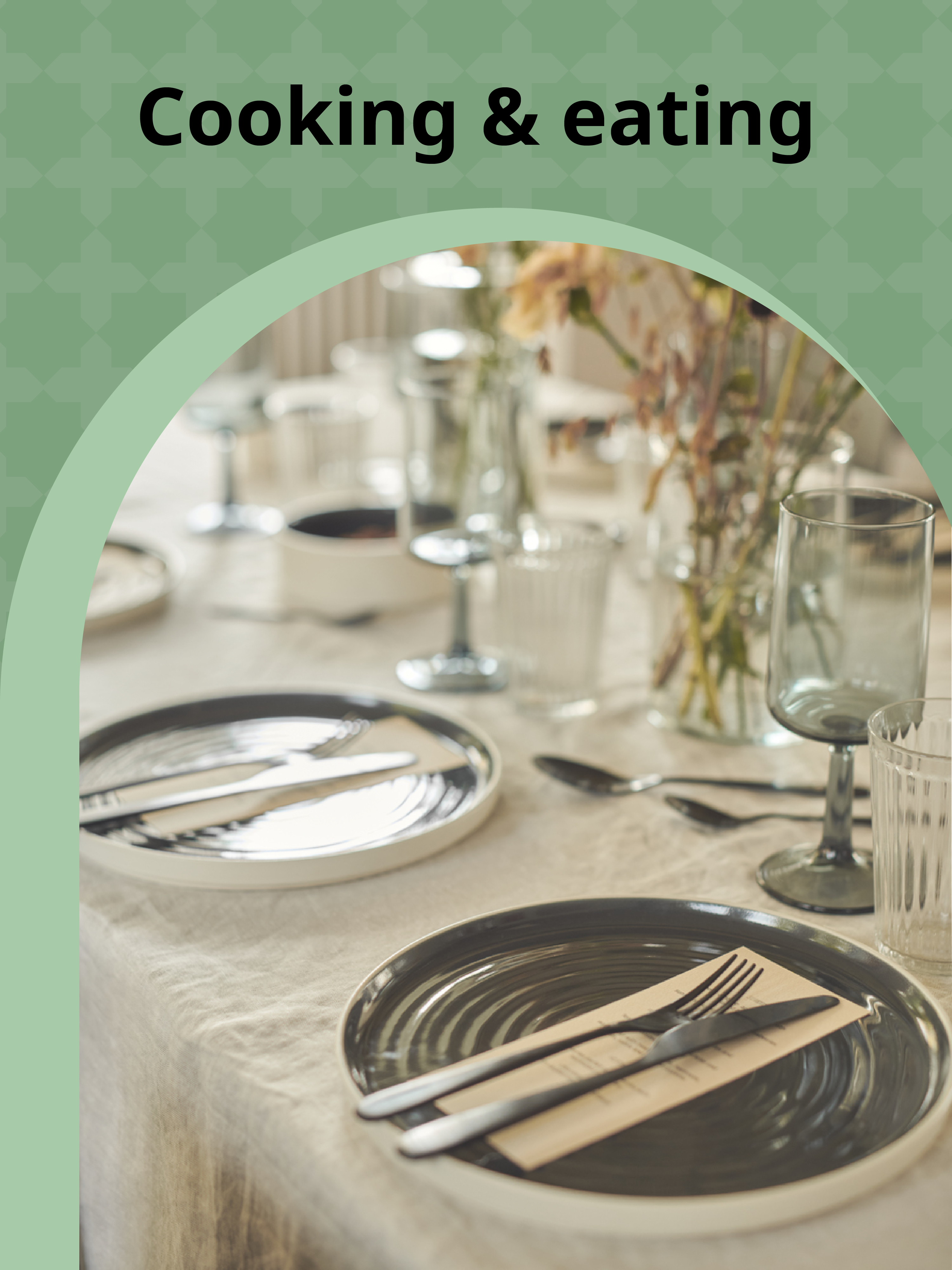 Cooking & eating on offer in Ramadan offer 25-50% off