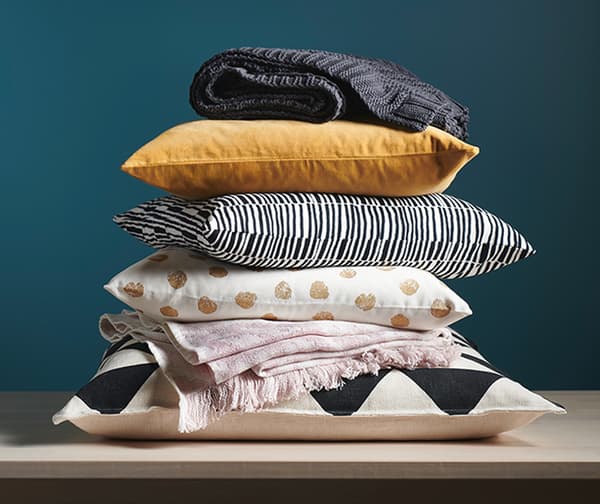 Coordination with textiles IKEA