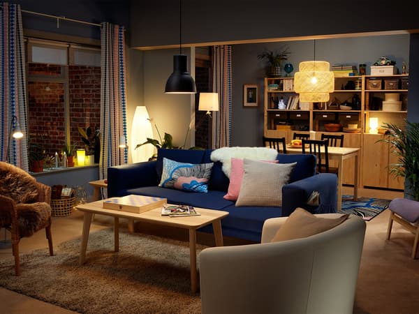 Cosy family living room with plenty of light