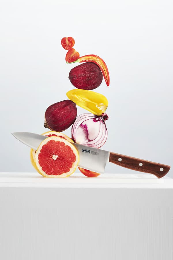 Couteaux VARDAGEN tranchant des fruits et légumes