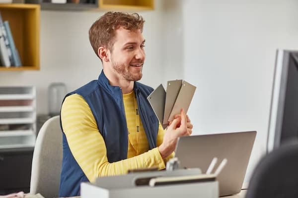 coworker providing kitchen advice for your business