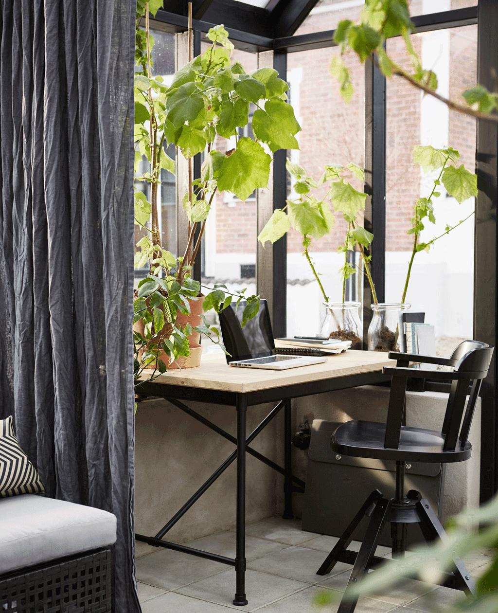 Create a relaxing spot where you can focus while others hang out close by.