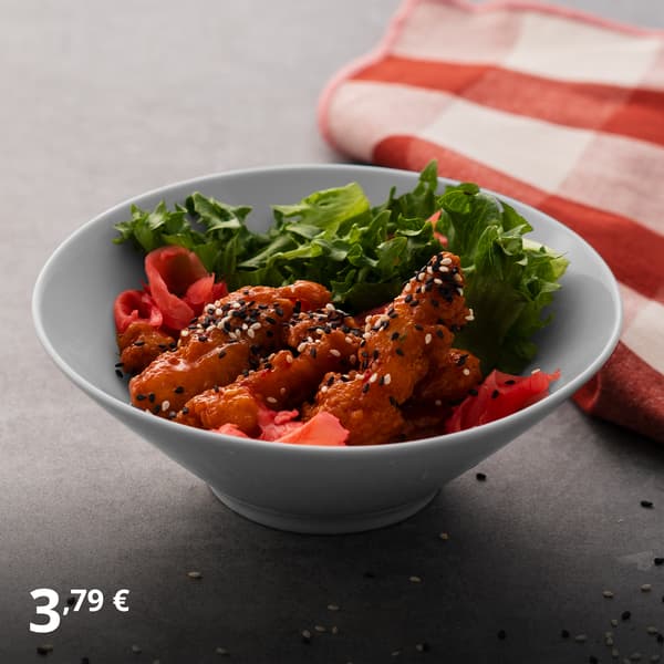 Crispy marinated chicken strips