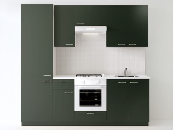 Cucina completa METOD ante HAVSTORP verde scuro.