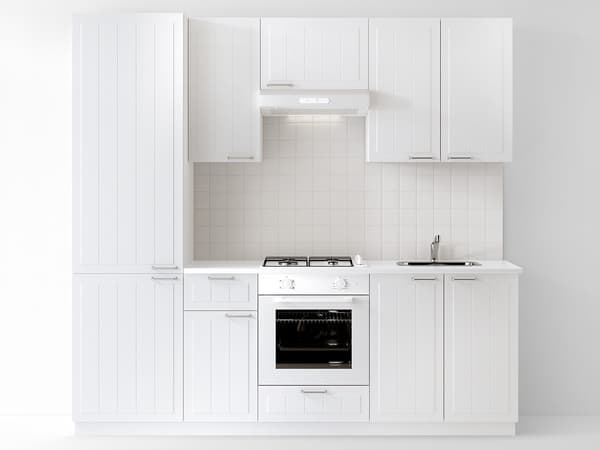 Cucina completa METOD ante STENSUND bianco.
