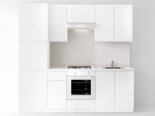 Cucina completa METOD ante VOXTORP lucido bianco.


