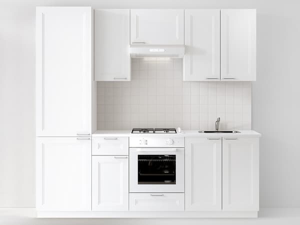 Cucina completa METOD con ante AXSTAD bianco opaco